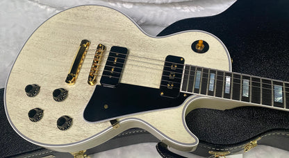 NEW ! Gibson Custom Shop Historic '54 Les Paul Custom Reissue Dealer Select - P-90's Staple Pick-Up - TV White - VOS - Authorized Dealer - 9.3 lbs - G07164
