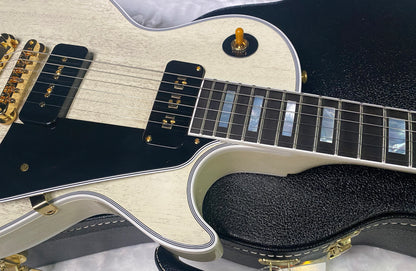 NEW ! Gibson Custom Shop Historic '54 Les Paul Custom Reissue Dealer Select - P-90's Staple Pick-Up - TV White - VOS - Authorized Dealer - 9.3 lbs - G07164