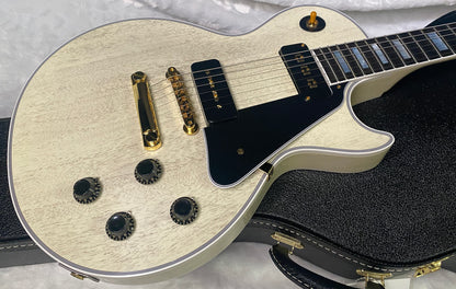 NEW ! Gibson Custom Shop Historic '54 Les Paul Custom Reissue Dealer Select - P-90's Staple Pick-Up - TV White - VOS - Authorized Dealer - 9.3 lbs - G07164