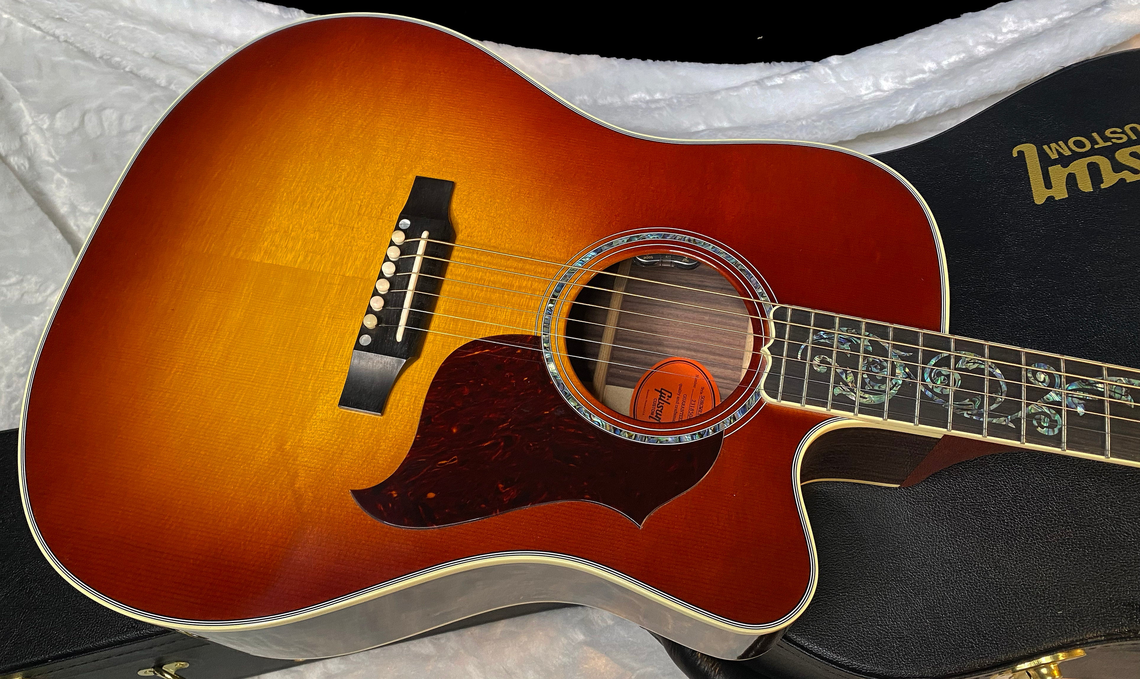 NEW! Gibson Acoustic Songwriter Custom EC Vine Acoustic-Electric Guitar - Rosewood Burst - Greatest Hits II - Authorized Dealer - G06404