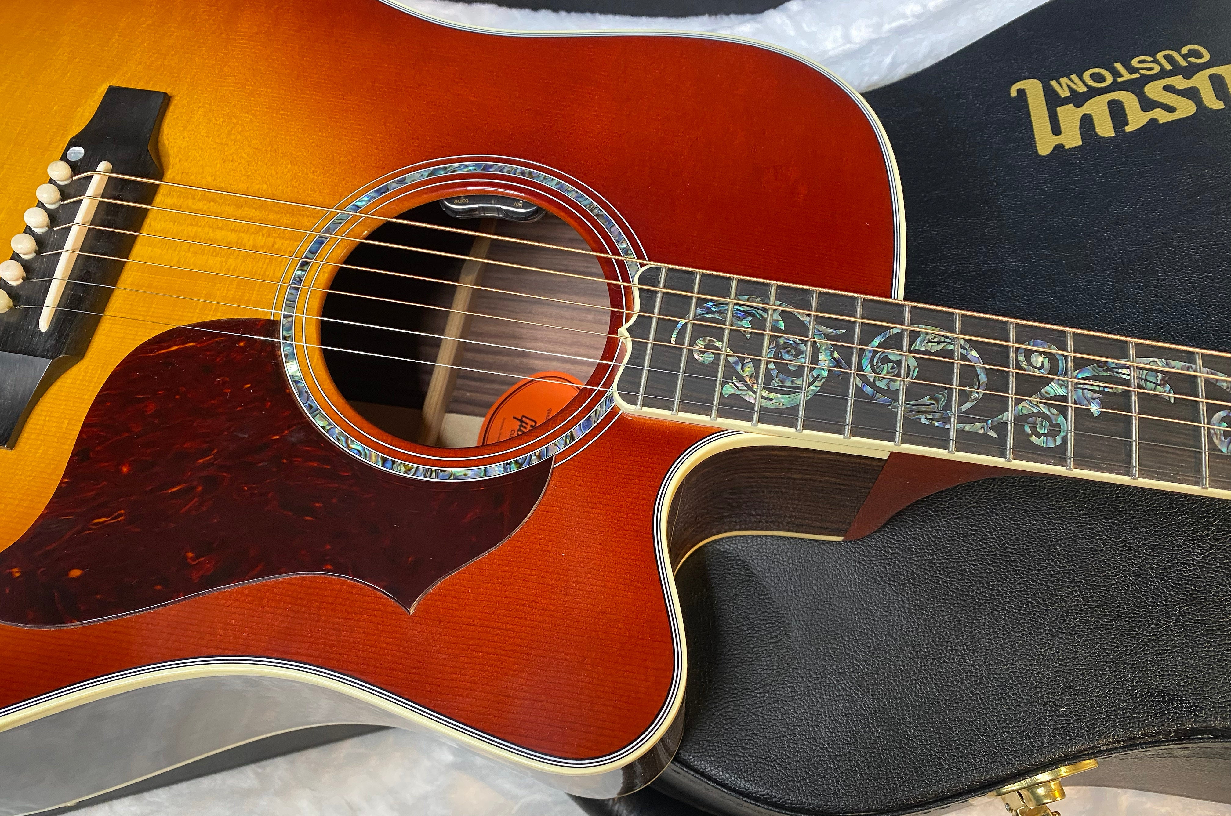 NEW! Gibson Acoustic Songwriter Custom EC Vine Acoustic-Electric Guitar - Rosewood Burst - Greatest Hits II - Authorized Dealer - G06404