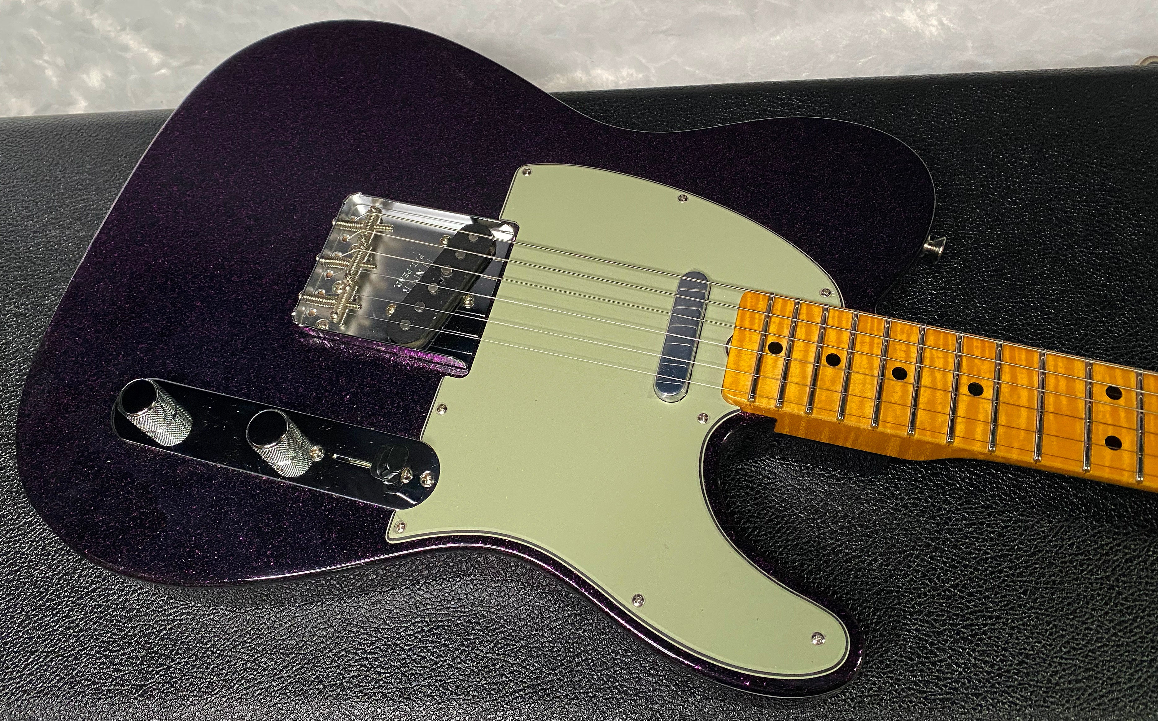 NEW! Fender Custom Shop Flamethrower Telecaster Custom - NOS - Modern Specs - Texas Special Pick-Ups - AAAA Flamed Neck - Magenta Sparkle - Authorized Dealer - 7.55lbs - G07167