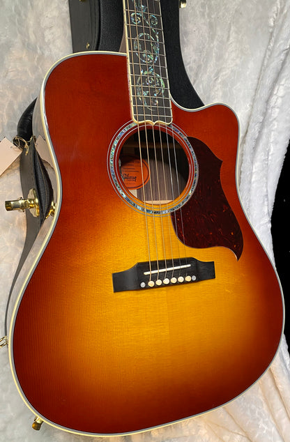 NEW! Gibson Acoustic Songwriter Custom EC Vine Acoustic-Electric Guitar - Rosewood Burst - Greatest Hits II - Authorized Dealer - G06404