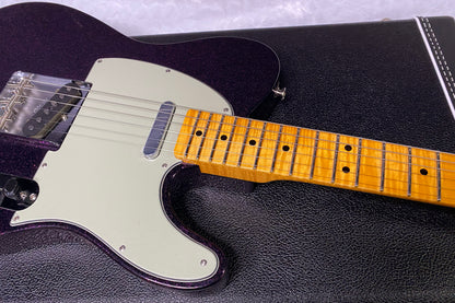 NEW! Fender Custom Shop Flamethrower Telecaster Custom - NOS - Modern Specs - Texas Special Pick-Ups - AAAA Flamed Neck - Magenta Sparkle - Authorized Dealer - 7.55lbs - G07167
