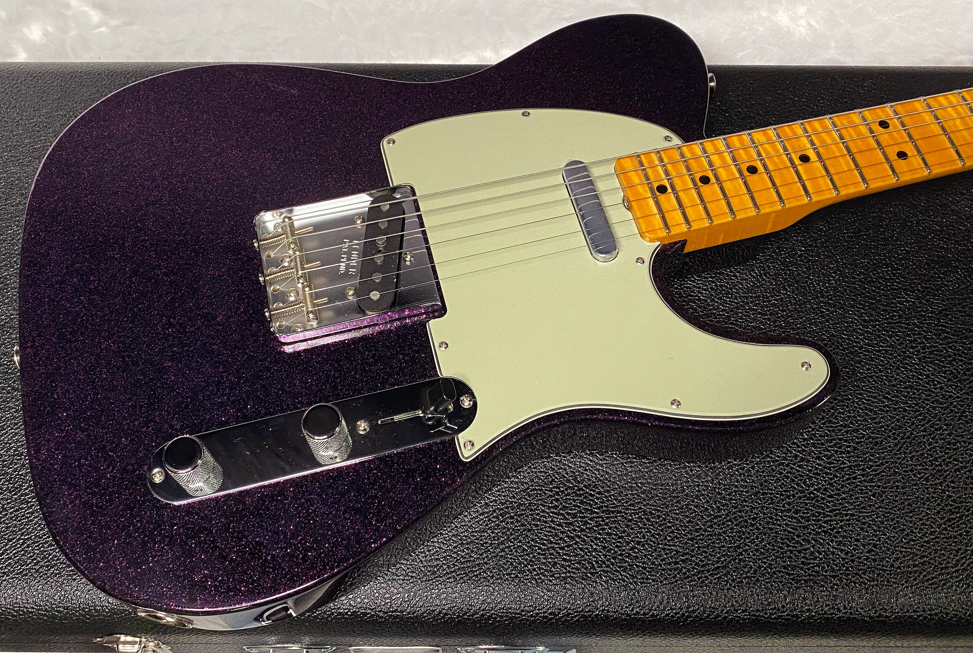 NEW! Fender Custom Shop Flamethrower Telecaster Custom - NOS - Modern Specs - Texas Special Pick-Ups - AAAA Flamed Neck - Magenta Sparkle - Authorized Dealer - 7.55lbs - G07167
