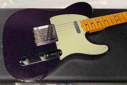 NEW! Fender Custom Shop Flamethrower Telecaster Custom - NOS - Modern Specs - Texas Special Pick-Ups - AAAA Flamed Neck - Magenta Sparkle - Authorized Dealer - 7.55lbs - G07167