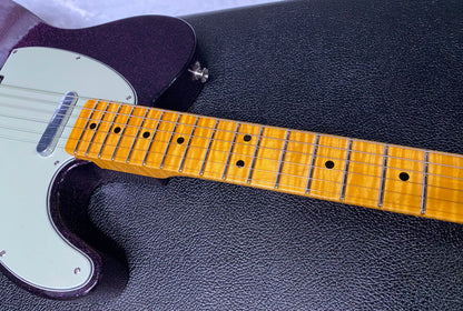 NEW! Fender Custom Shop Flamethrower Telecaster Custom - NOS - Modern Specs - Texas Special Pick-Ups - AAAA Flamed Neck - Magenta Sparkle - Authorized Dealer - 7.55lbs - G07167