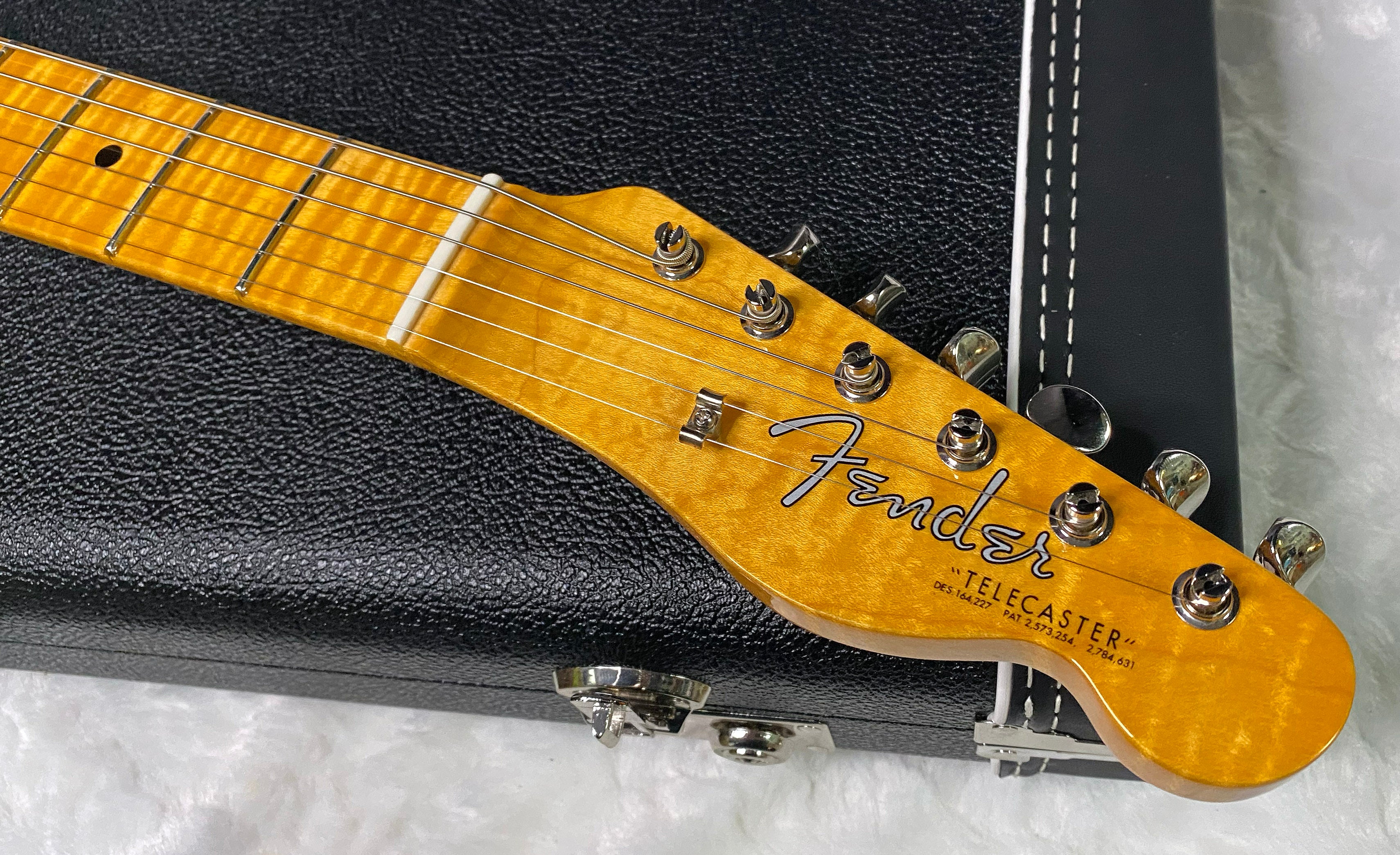 NEW! Fender Custom Shop Flamethrower Telecaster Custom - NOS - Modern Specs - Texas Special Pick-Ups - AAAA Flamed Neck - Magenta Sparkle - Authorized Dealer - 7.55lbs - G07167