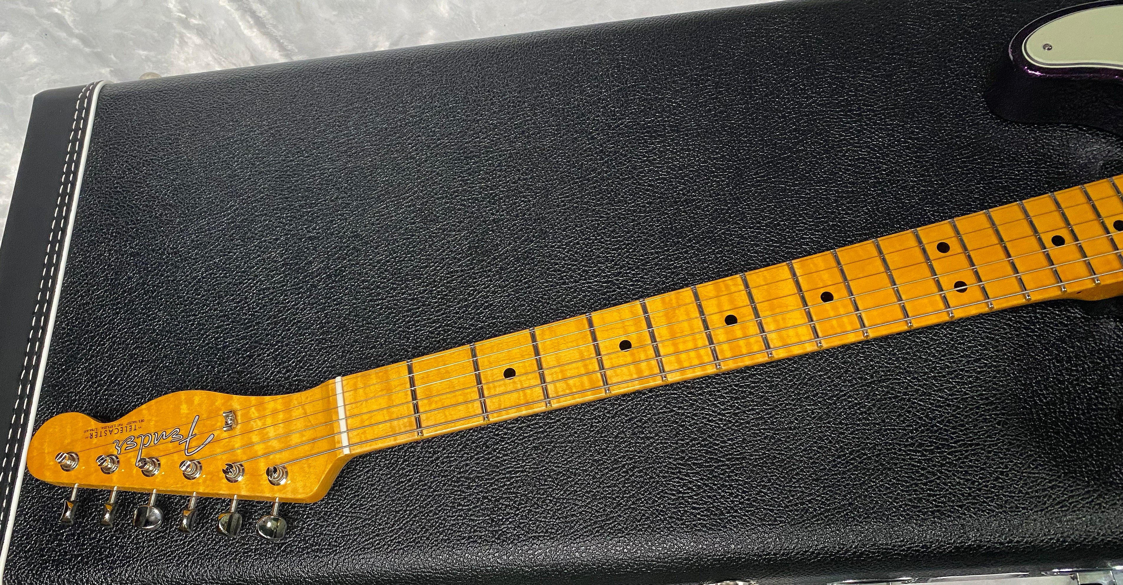 NEW! Fender Custom Shop Flamethrower Telecaster Custom - NOS - Modern Specs - Texas Special Pick-Ups - AAAA Flamed Neck - Magenta Sparkle - Authorized Dealer - 7.55lbs - G07167