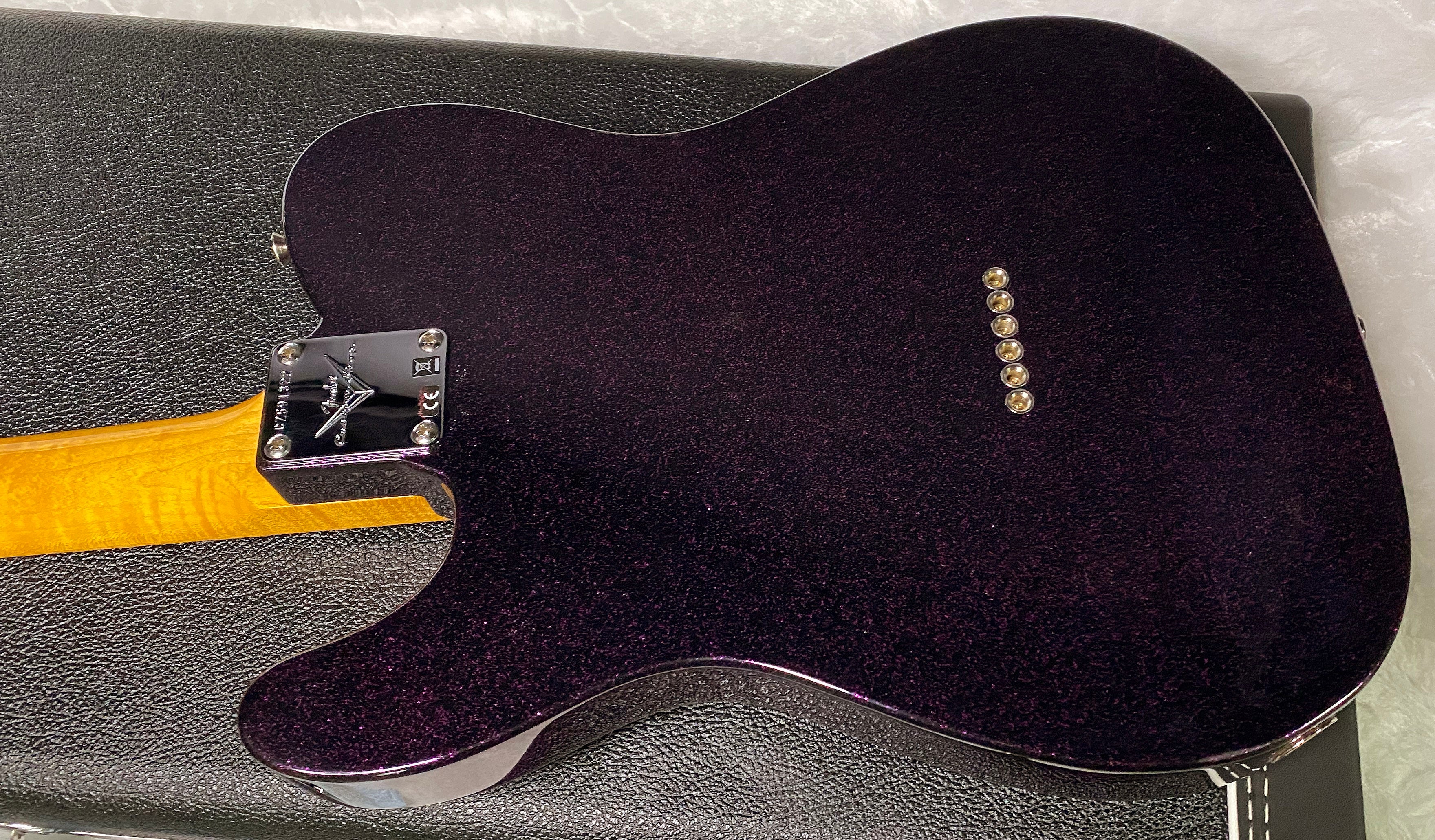 NEW! Fender Custom Shop Flamethrower Telecaster Custom - NOS - Modern Specs - Texas Special Pick-Ups - AAAA Flamed Neck - Magenta Sparkle - Authorized Dealer - 7.55lbs - G07167