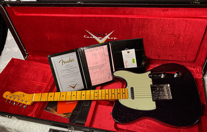 NEW! Fender Custom Shop Flamethrower Telecaster Custom - NOS - Modern Specs - Texas Special Pick-Ups - AAAA Flamed Neck - Magenta Sparkle - Authorized Dealer - 7.55lbs - G07167