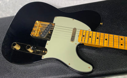 NEW! Fender Custom Shop Flamethrower Telecaster Custom - NOS - Modern Specs - Texas Special Pick-Ups - AAAA Flamed Neck - Black Finish - Gold Hardware - Authorized Dealer - 7.45lbs - G07166