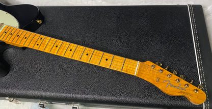 NEW! Fender Custom Shop Flamethrower Telecaster Custom - NOS - Modern Specs - Texas Special Pick-Ups - AAAA Flamed Neck - Black Finish - Gold Hardware - Authorized Dealer - 7.45lbs - G07166