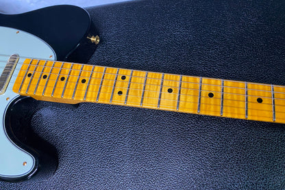 NEW! Fender Custom Shop Flamethrower Telecaster Custom - NOS - Modern Specs - Texas Special Pick-Ups - AAAA Flamed Neck - Black Finish - Gold Hardware - Authorized Dealer - 7.45lbs - G07166