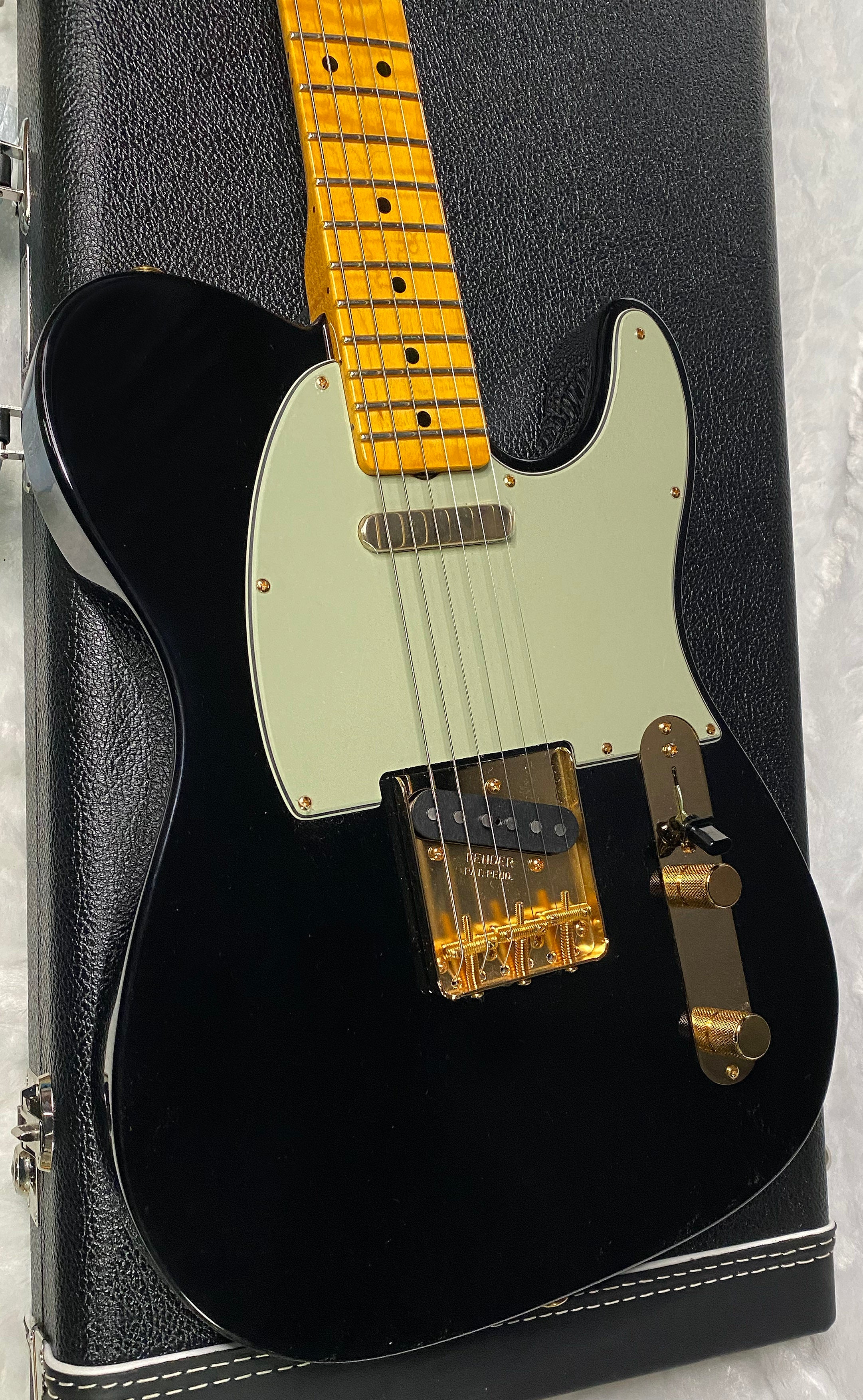 NEW! Fender Custom Shop Flamethrower Telecaster Custom - NOS - Modern Specs - Texas Special Pick-Ups - AAAA Flamed Neck - Black Finish - Gold Hardware - Authorized Dealer - 7.45lbs - G07166