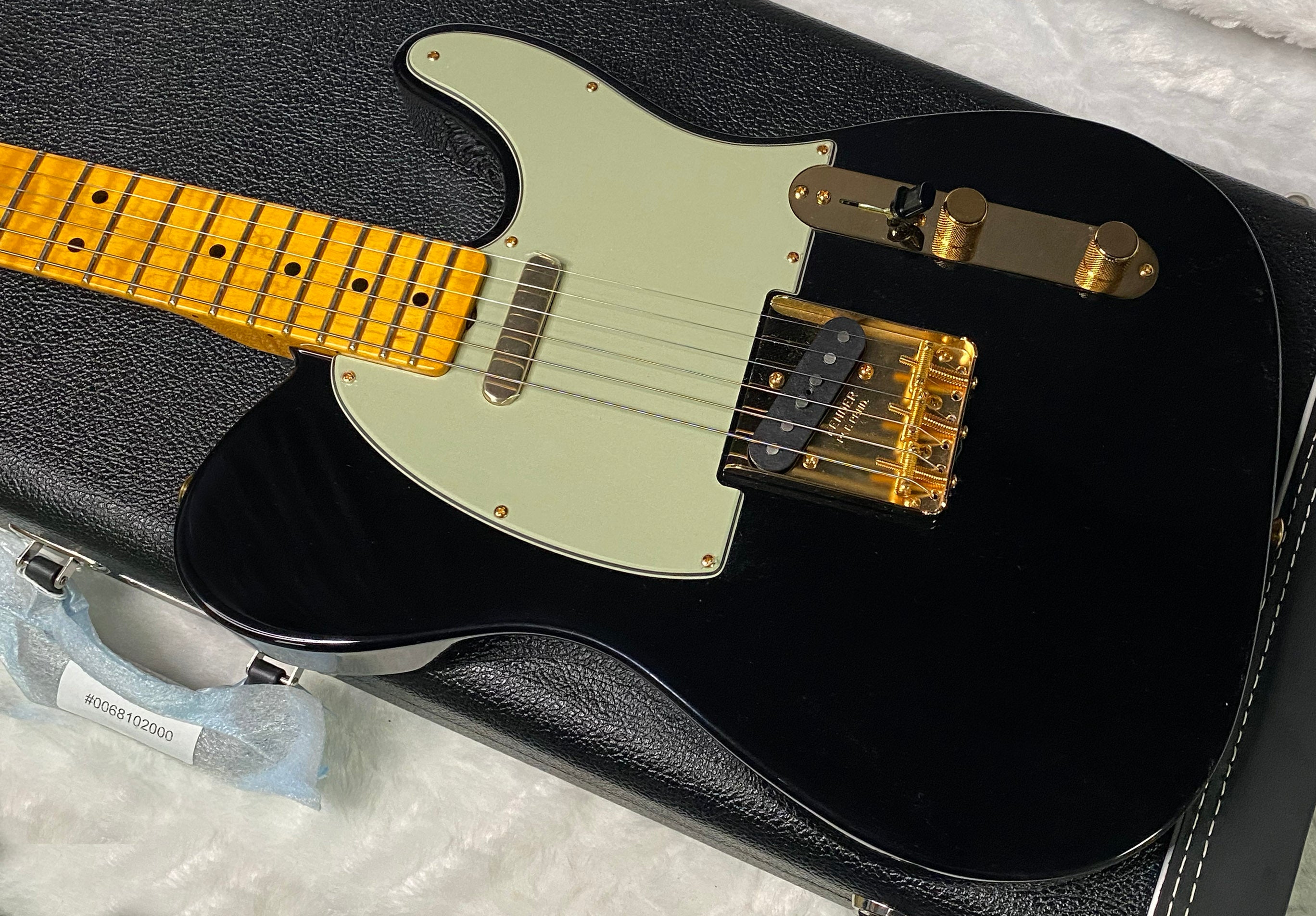 NEW! Fender Custom Shop Flamethrower Telecaster Custom - NOS - Modern Specs - Texas Special Pick-Ups - AAAA Flamed Neck - Black Finish - Gold Hardware - Authorized Dealer - 7.45lbs - G07166