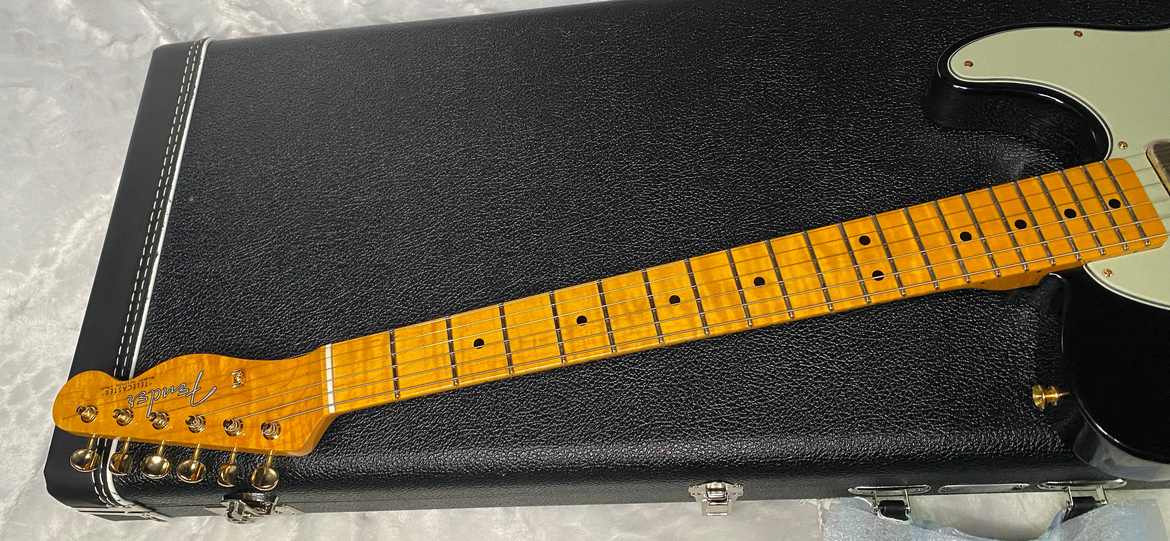 NEW! Fender Custom Shop Flamethrower Telecaster Custom - NOS - Modern Specs - Texas Special Pick-Ups - AAAA Flamed Neck - Black Finish - Gold Hardware - Authorized Dealer - 7.45lbs - G07166