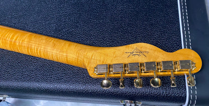 NEW! Fender Custom Shop Flamethrower Telecaster Custom - NOS - Modern Specs - Texas Special Pick-Ups - AAAA Flamed Neck - Black Finish - Gold Hardware - Authorized Dealer - 7.45lbs - G07166