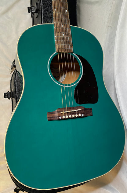 NEW! Gibson J-45 Standard Acoustic Electric Guitar - Translucent Teal - Authorized Dealer - 4.7lbs - G05731