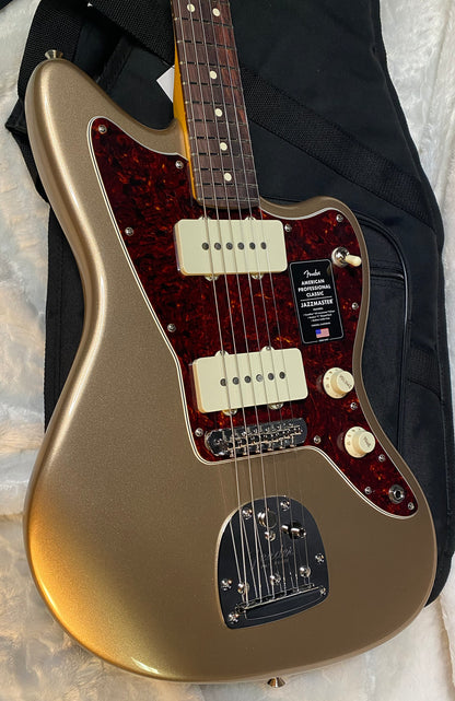 NEW! Fender American Professional Classic Jazzmaster - Faded Firemist Gold - 8lbs - Authorized Dealer - G06526