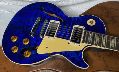 NEW ! Gibson Custom Shop 1959 Les Paul - Blue Gloss Finish - Hand Picked AAAA Quilt Maple Top - F-Holes - One Off! Super RARE! Authorized Dealer - Only 7.2lbs - G07178