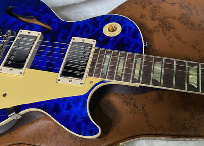 NEW ! Gibson Custom Shop 1959 Les Paul - Blue Gloss Finish - Hand Picked AAAA Quilt Maple Top - F-Holes - One Off! Super RARE! Authorized Dealer - Only 7.2lbs - G07178
