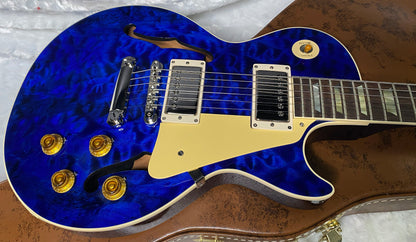 NEW ! Gibson Custom Shop 1959 Les Paul - Blue Gloss Finish - Hand Picked AAAA Quilt Maple Top - F-Holes - One Off! Super RARE! Authorized Dealer - Only 7.2lbs - G07178