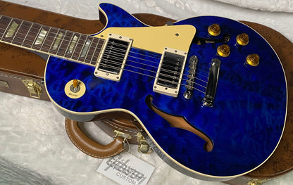 NEW ! Gibson Custom Shop 1959 Les Paul - Blue Gloss Finish - Hand Picked AAAA Quilt Maple Top - F-Holes - One Off! Super RARE! Authorized Dealer - Only 7.2lbs - G07178