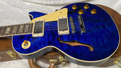 NEW ! Gibson Custom Shop 1959 Les Paul - Blue Gloss Finish - Hand Picked AAAA Quilt Maple Top - F-Holes - One Off! Super RARE! Authorized Dealer - Only 7.2lbs - G07178