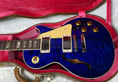 NEW ! Gibson Custom Shop 1959 Les Paul - Blue Gloss Finish - Hand Picked AAAA Quilt Maple Top - F-Holes - One Off! Super RARE! Authorized Dealer - Only 7.2lbs - G07178