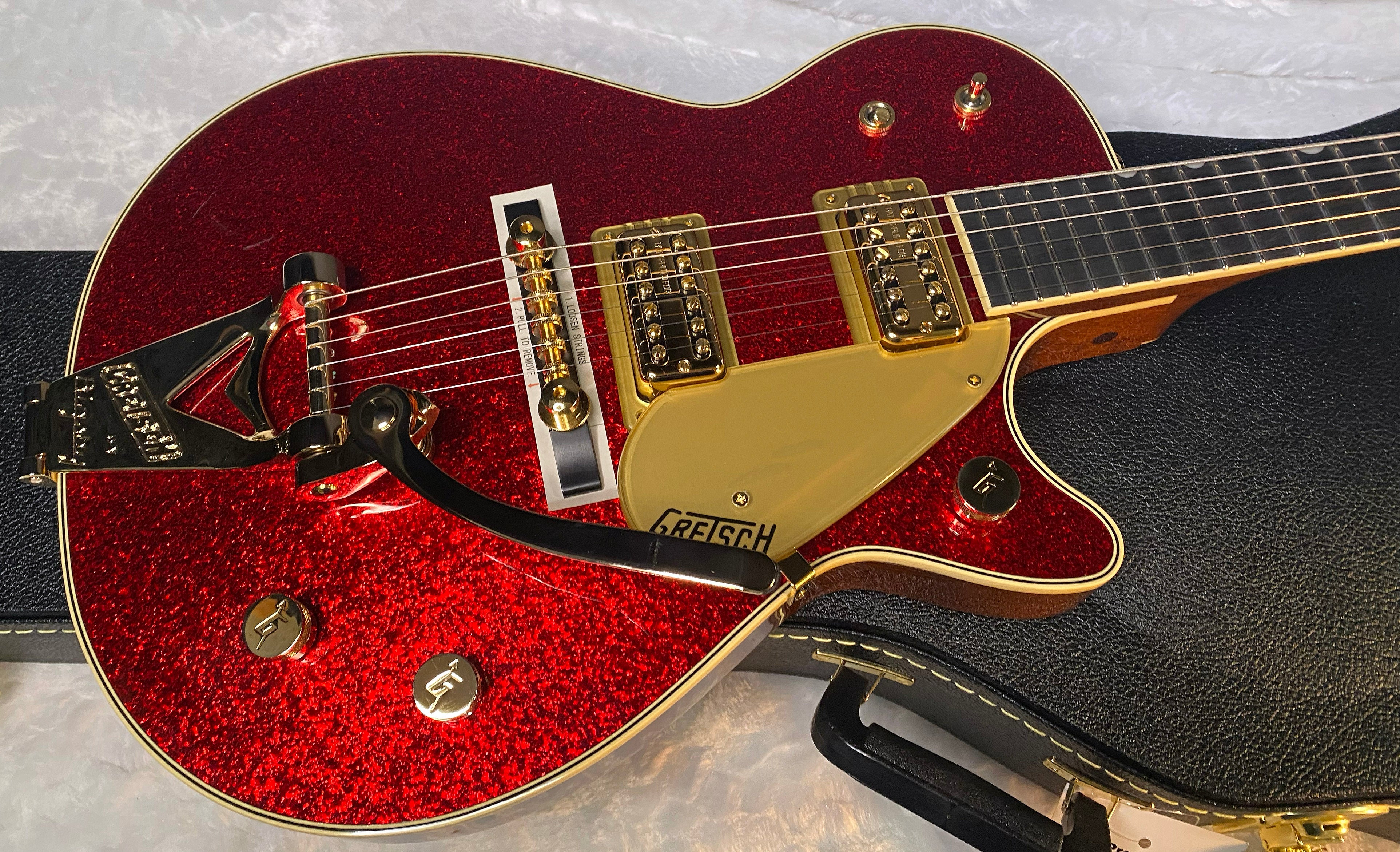 NEW! Gretsch G6129TG-59VS Limited Edition Sparkle Jet String-Thru Bigsby - 8.1lbs - Red Sparkle - Authorized Dealer - Japan - G06544