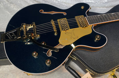NEW! Gretsch Falcon Center Block LTD String-Thru Bigsby Gold Hardware - Ebony Board - Midnight Sapphire - Hardshell Case - Japan - Authorized Dealer - G06545