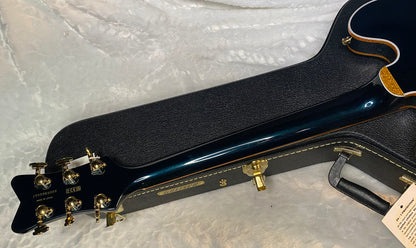 NEW! Gretsch Falcon Center Block LTD String-Thru Bigsby Gold Hardware - Ebony Board - Midnight Sapphire - Hardshell Case - Japan - Authorized Dealer - G06545