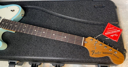NEW! Fender Kingfish Delta Day Telecaster Deluxe - Daphne Blue - Hardshell Case - Authorized Dealer - 8.3 lbs - G06531