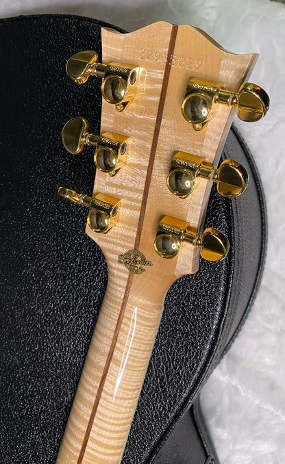NEW ! Gibson SJ-200 Standard - Custom Shop - Dealer Select - Super RARE - Blue Top - Authorized Dealer - AAAAA Flamed Natural Maple Back & Sides - G07206