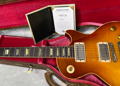 NEW! Gibson Custom 1959 Les Paul Standard Reissue - Molten Amber Burst Murphy Lab Heavy Aged - 2026 Custom Collection Limited Edition - 8.7 lbs - Authorized Dealer - In-Stock! - G07951