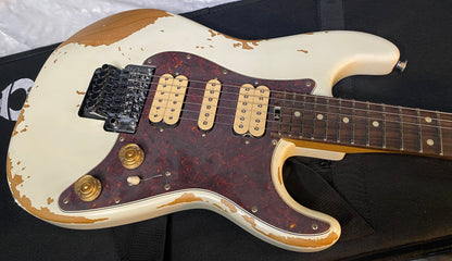 NEW ! Charvel Super-Stock So-Cal Style 1 HSH FR - Floyd Rose - Aged Arctic Finish - Authorized Dealer - G06534