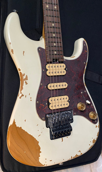 NEW ! Charvel Super-Stock So-Cal Style 1 HSH FR - Floyd Rose - Aged Arctic Finish - Authorized Dealer - G06534