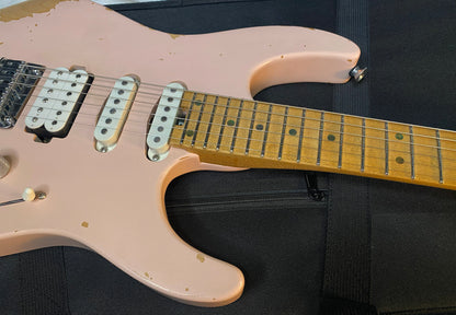 NEW! Charvel Pro-Mod Signature Rick Graham DK24 2PT CM Worn Shell Pink - Foam Core Case - 7.1lbs - Authorized Dealer - G06533