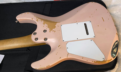 NEW! Charvel Pro-Mod Signature Rick Graham DK24 2PT CM Worn Shell Pink - Foam Core Case - 7.1lbs - Authorized Dealer - G06533