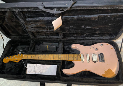 NEW! Charvel Pro-Mod Signature Rick Graham DK24 2PT CM Worn Shell Pink - Foam Core Case - 7.1lbs - Authorized Dealer - G06533