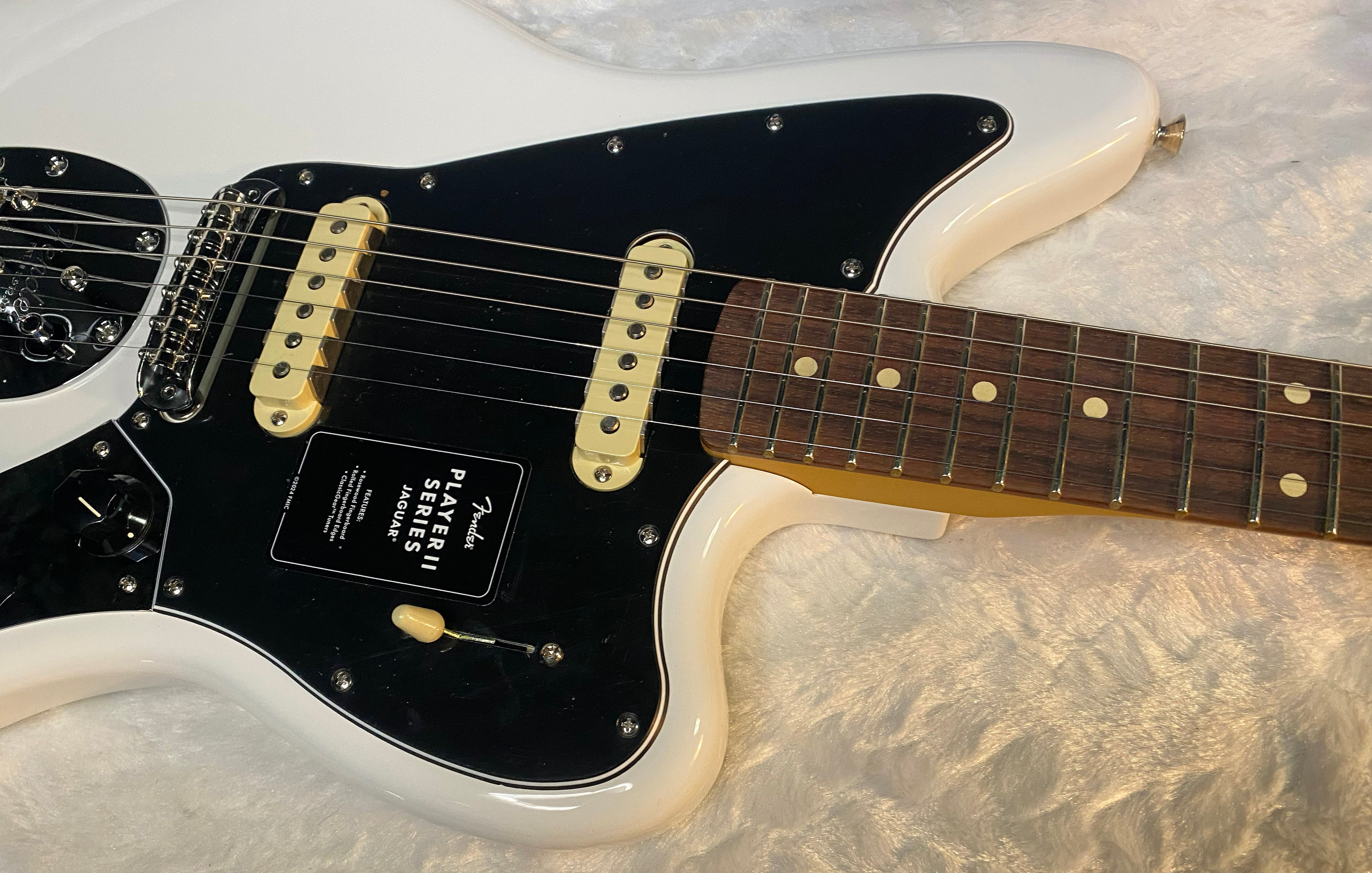NEW! Fender Player II Jaguar Rosewood Fretboard - Polar White - 7.8lbs - Authorized Dealer - G06550