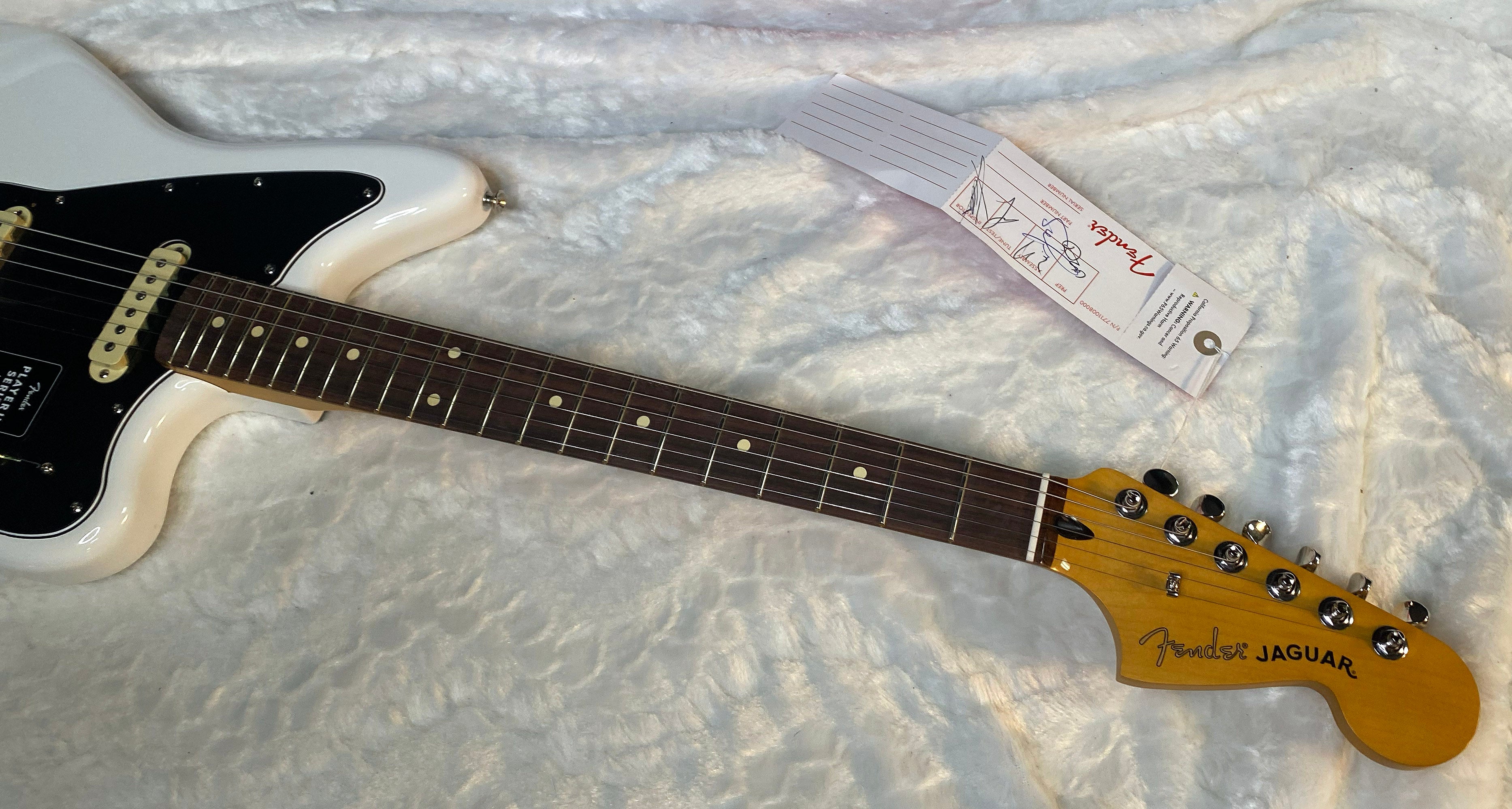 NEW! Fender Player II Jaguar Rosewood Fretboard - Polar White - 7.8lbs - Authorized Dealer - G06550
