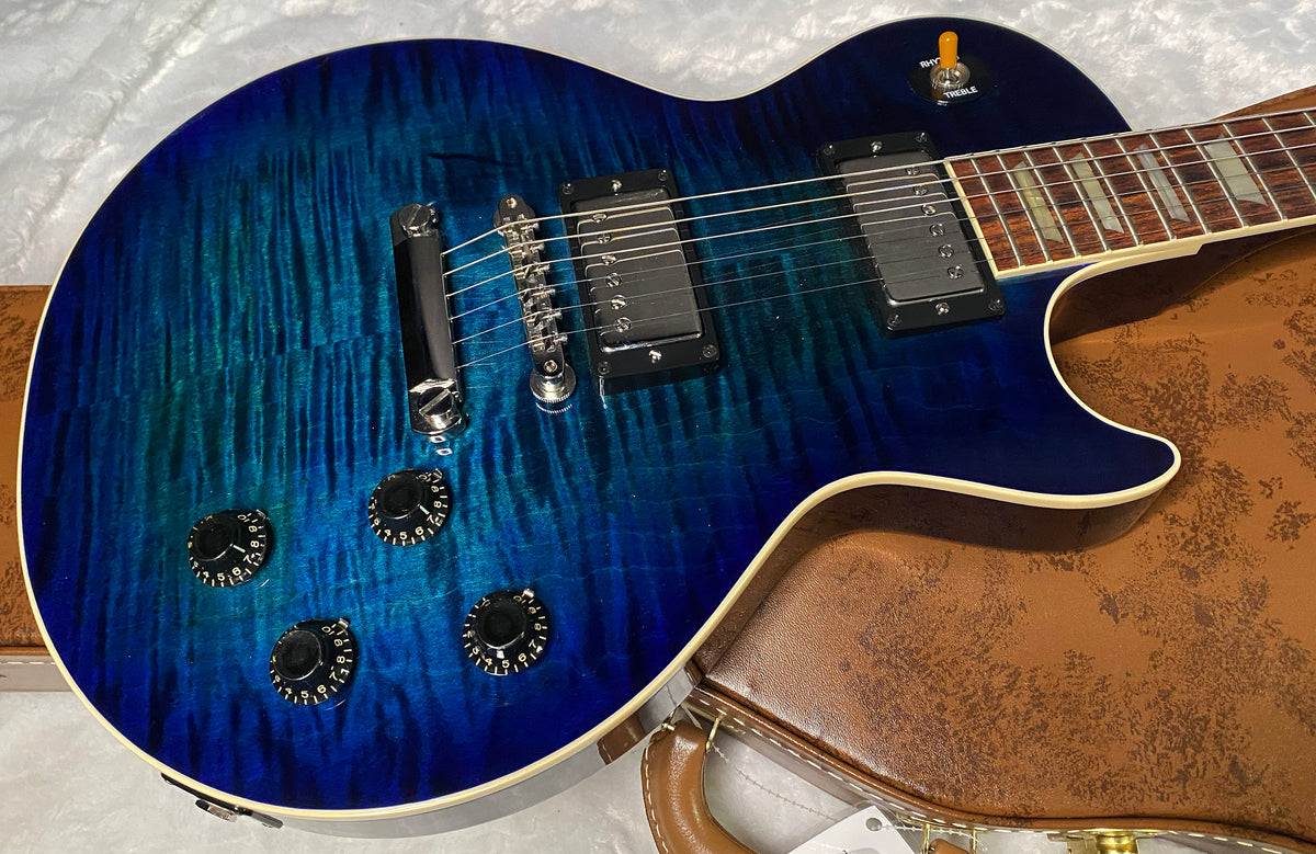 NEW! Gibson Custom 1959 Les Paul Standard Reissue - Deep MS Blue Gloss - One-Off - Beautiful Curly Flame Top - Chambered 7.55 lbs - Authorized Dealer -G07960