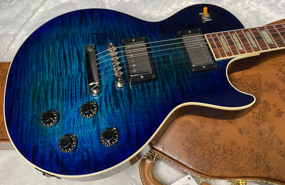 NEW! Gibson Custom 1959 Les Paul Standard Reissue - Deep MS Blue Gloss - One-Off - Beautiful Curly Flame Top - Chambered 7.55 lbs - Authorized Dealer -G07960