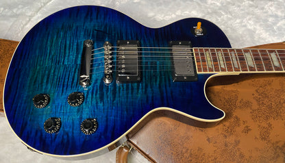 NEW! Gibson Custom 1959 Les Paul Standard Reissue - Deep MS Blue Gloss - One-Off - Beautiful Curly Flame Top - Chambered 7.55 lbs - Authorized Dealer -G07960