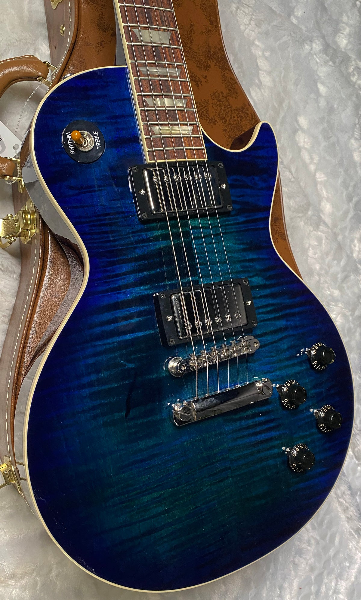 NEW! Gibson Custom 1959 Les Paul Standard Reissue - Deep MS Blue Gloss - One-Off - Beautiful Curly Flame Top - Chambered 7.55 lbs - Authorized Dealer -G07960