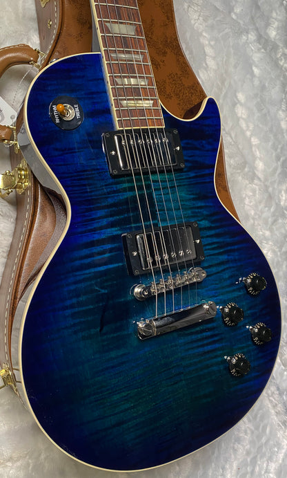 NEW! Gibson Custom 1959 Les Paul Standard Reissue - Deep MS Blue Gloss - One-Off - Beautiful Curly Flame Top - Chambered 7.55 lbs - Authorized Dealer -G07960
