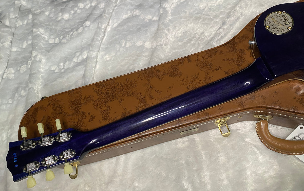 NEW! Gibson Custom 1959 Les Paul Standard Reissue - Deep MS Blue Gloss - One-Off - Beautiful Curly Flame Top - Chambered 7.55 lbs - Authorized Dealer -G07960