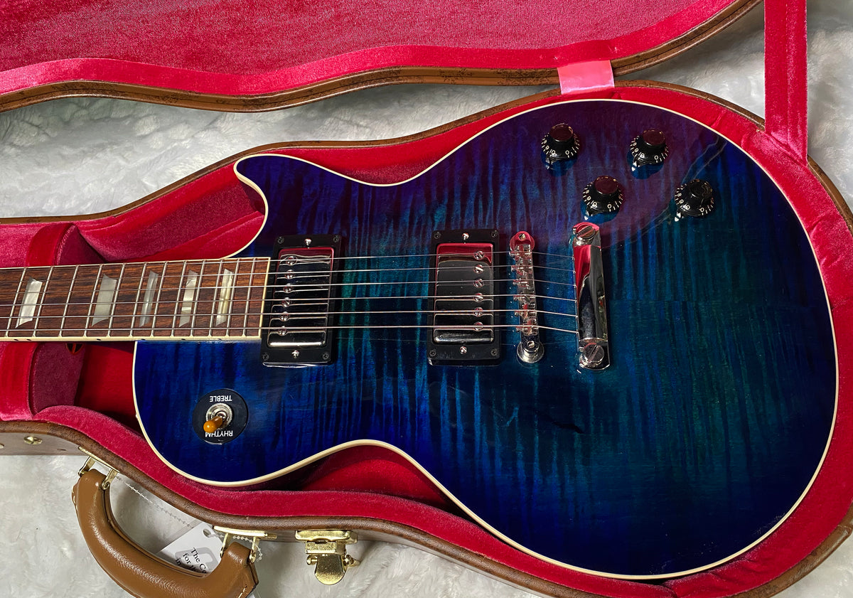 NEW! Gibson Custom 1959 Les Paul Standard Reissue - Deep MS Blue Gloss - One-Off - Beautiful Curly Flame Top - Chambered 7.55 lbs - Authorized Dealer -G07960